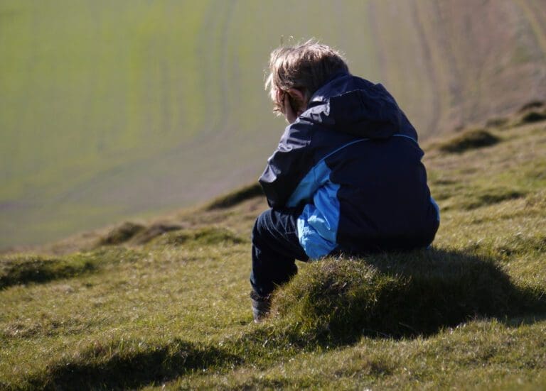 Frustrated Child by Himself