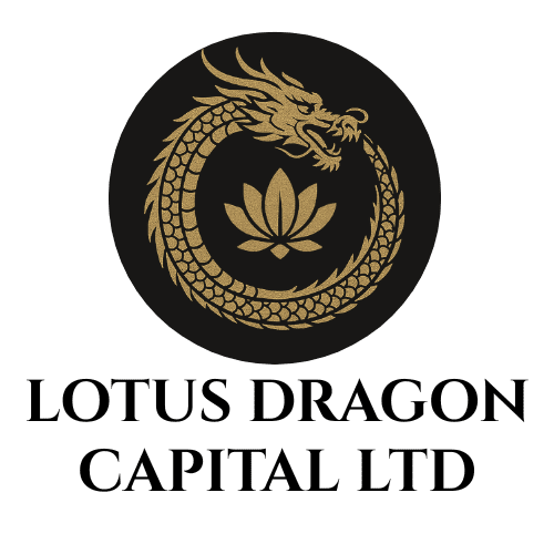 Logo of Lotus Dragon Capital showing a dragon circling a lotus flower